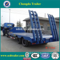 two axles lowbed lowboy truck trailer price for sale